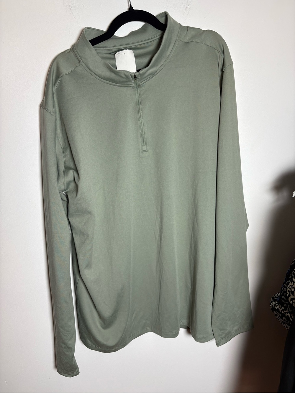 Under Armour Men's Sage Green Quarter-Zip Long Sleeve Pullover